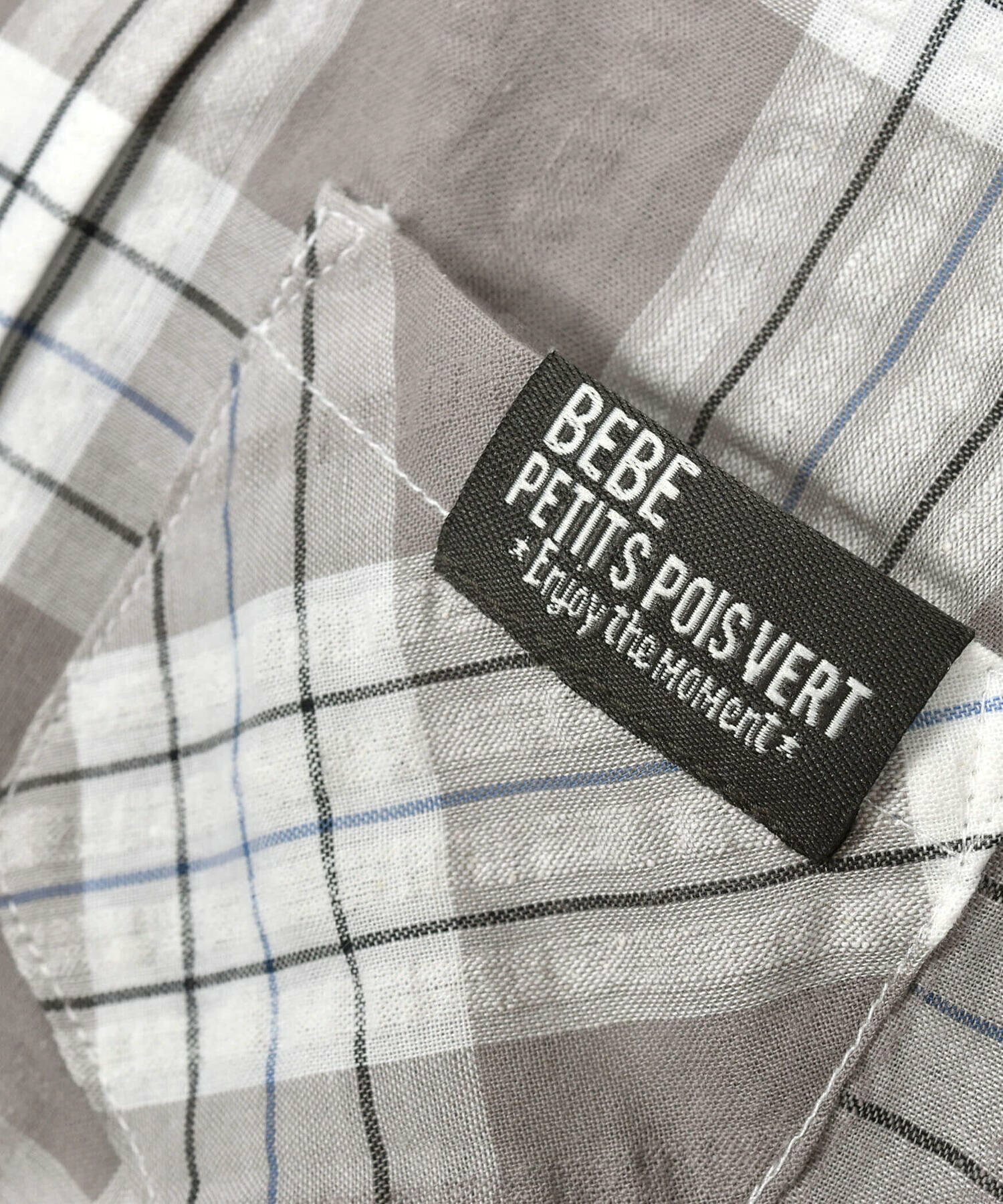 ポケット付きブロックチェックシャツ(95~150cm)